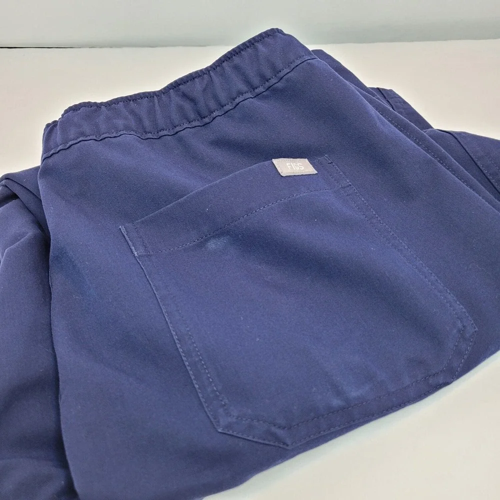 Figs Axim Cargo Scrub Pants Navy Technical Collection‎ Mens Size Small Pockets